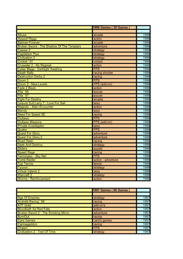 Lista Cu Jocuri