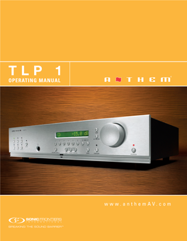 TLP-1 Owners Manual