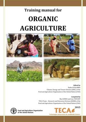 Training Manual for Organic Agriculture in the Tropics