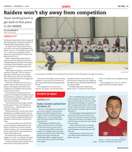 Raiders Won't Shy Away from Competition