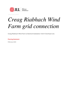Creag Riabhach Wind Farm Grid Connection