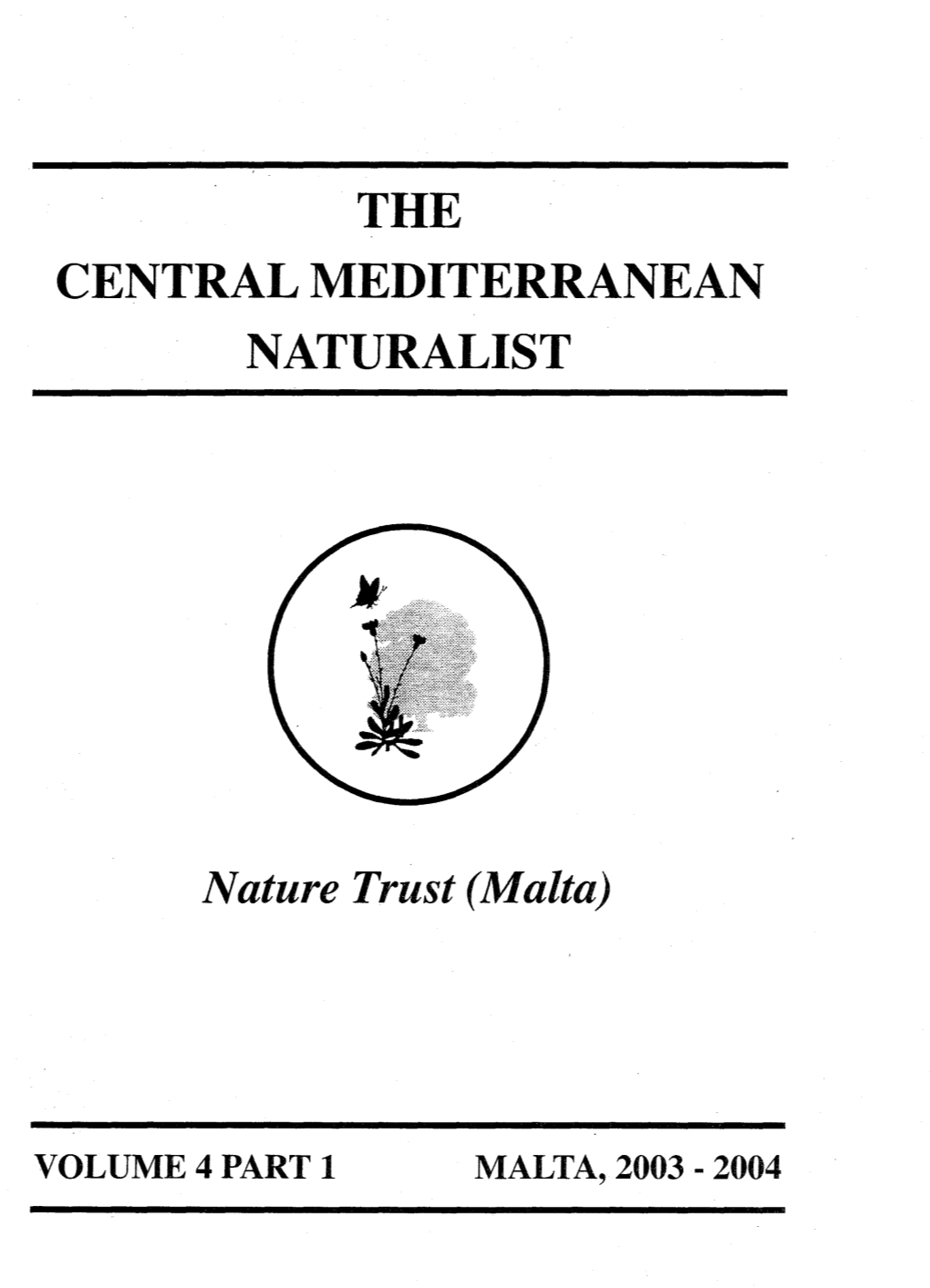 The Central Mediterranean Naturalist