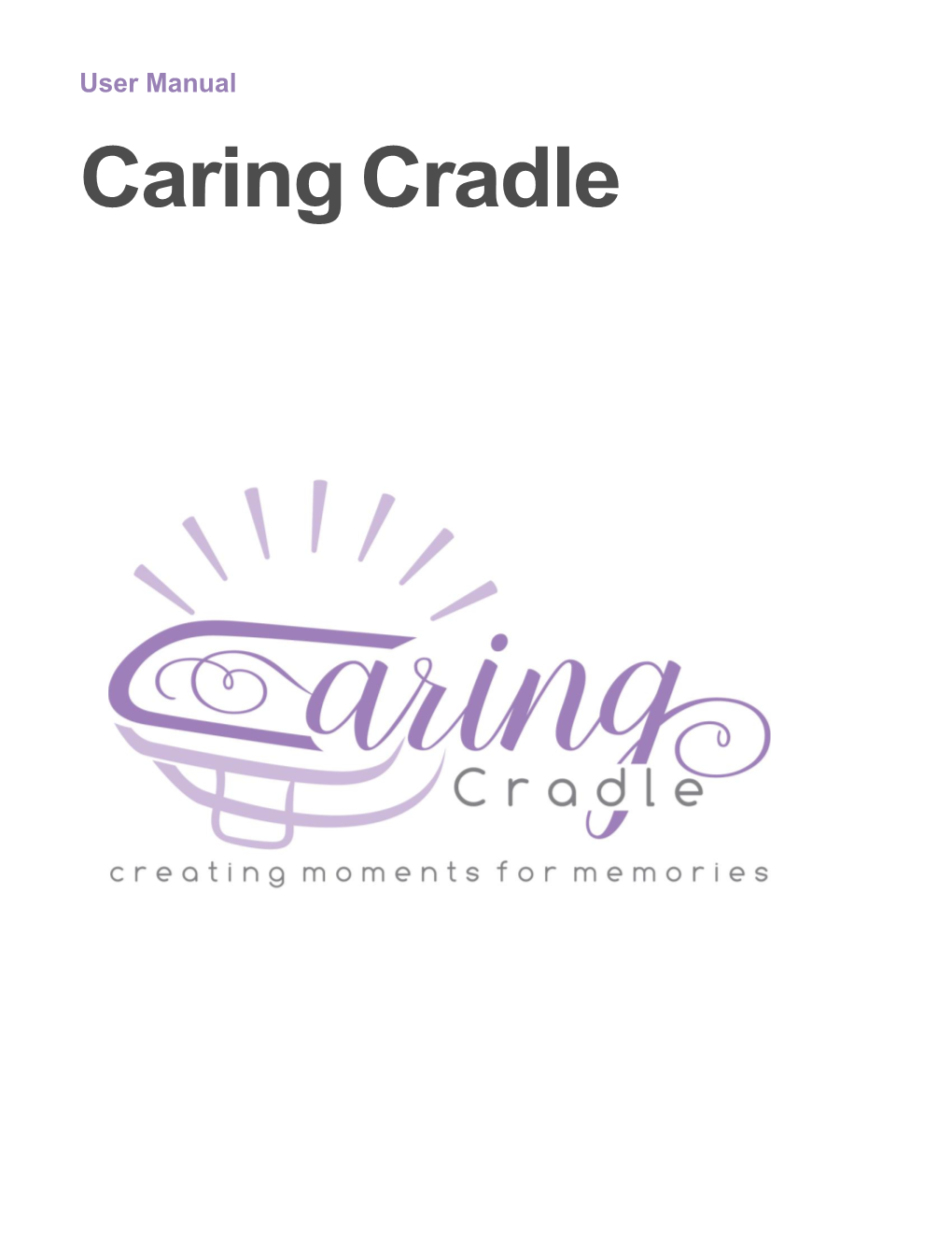 User Manual Caring Cradle