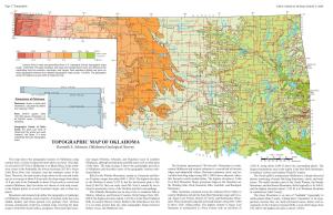 TOPOGRAPHIC MAP of OKLAHOMA Kenneth S