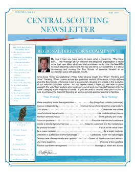 Central Scouting Newsletter