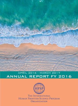 Annual Report Fy 2016