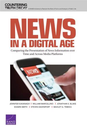 Comparing the Presentation of News Information Over Time and Across Media Platforms