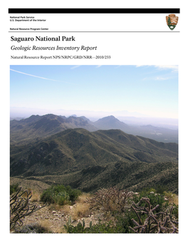 Saguaro National Park Geologic Resources Inventory Report