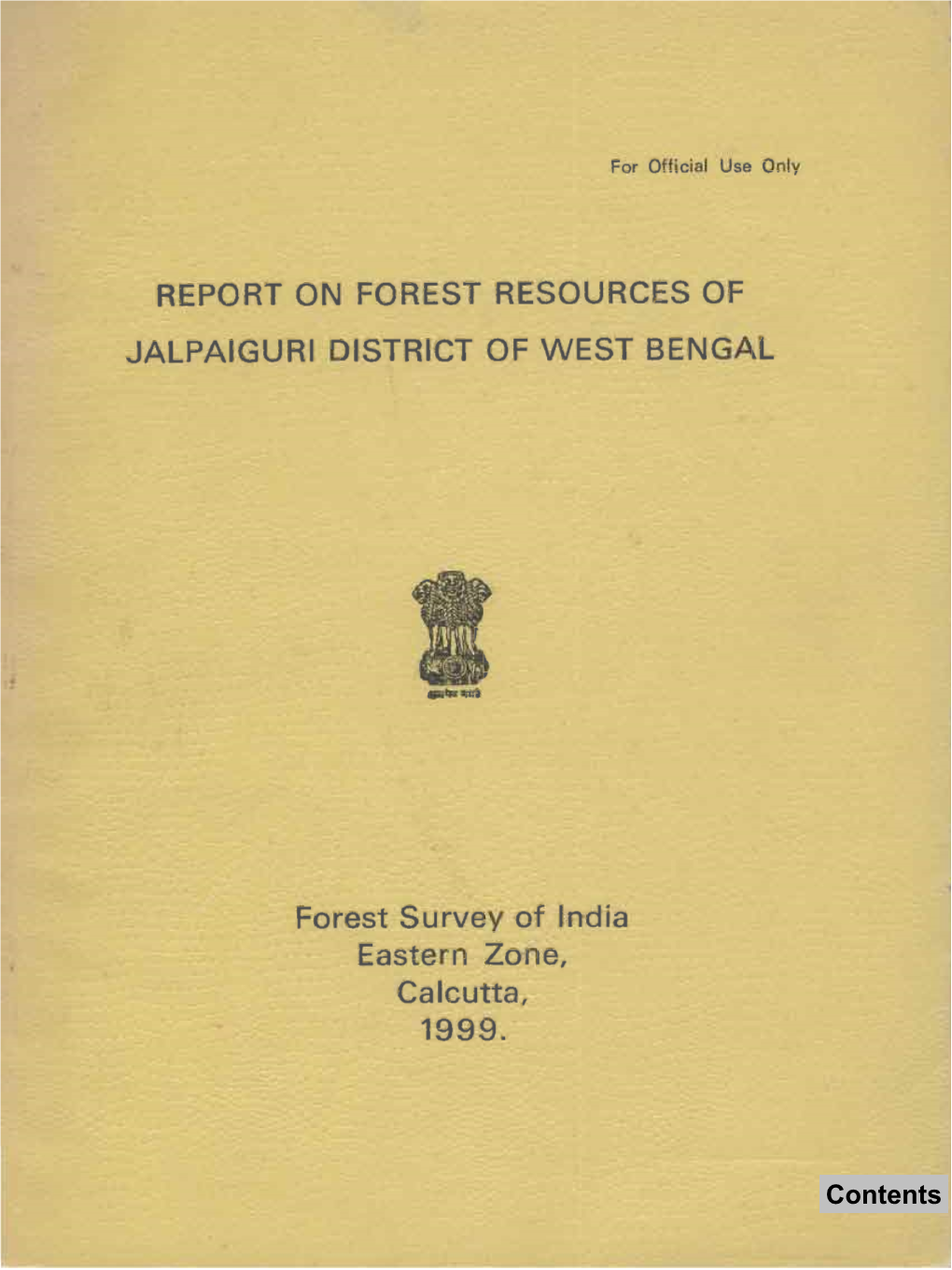 Report on Forest Resources of Jalpaiguri District of West Bengal