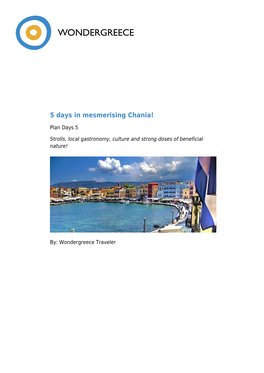 5 Days in Mesmerising Chania!