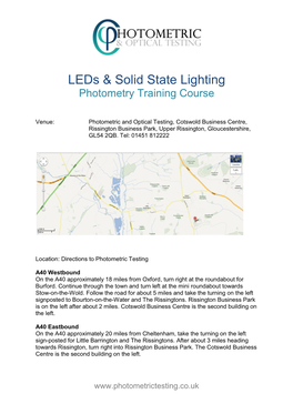 Leds & Solid State Lighting