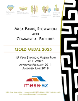 Gold Medal 2025 Plan, a 15 Year Comprehensive Planning Document