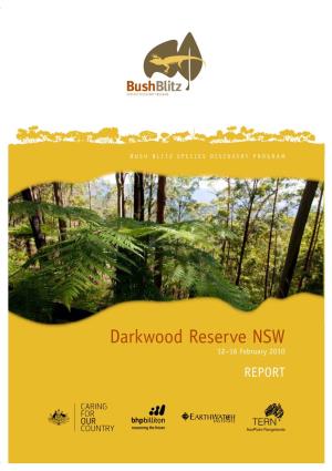 Darkwood Reserve NSW Report, 2010