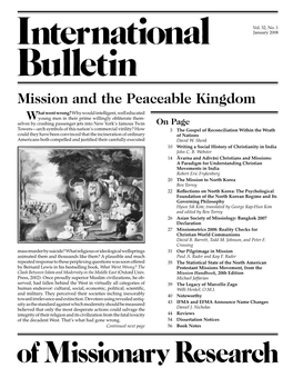Mission and the Peaceable Kingdom