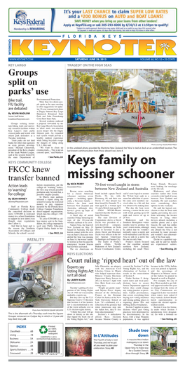 Keys Family on Missing Schooner