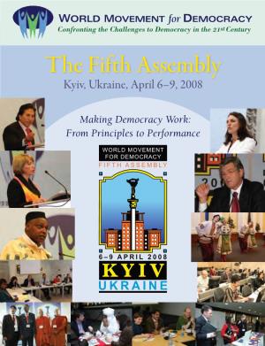 The Fifth Assembly Kyiv, Ukraine, April 6–9, 2008