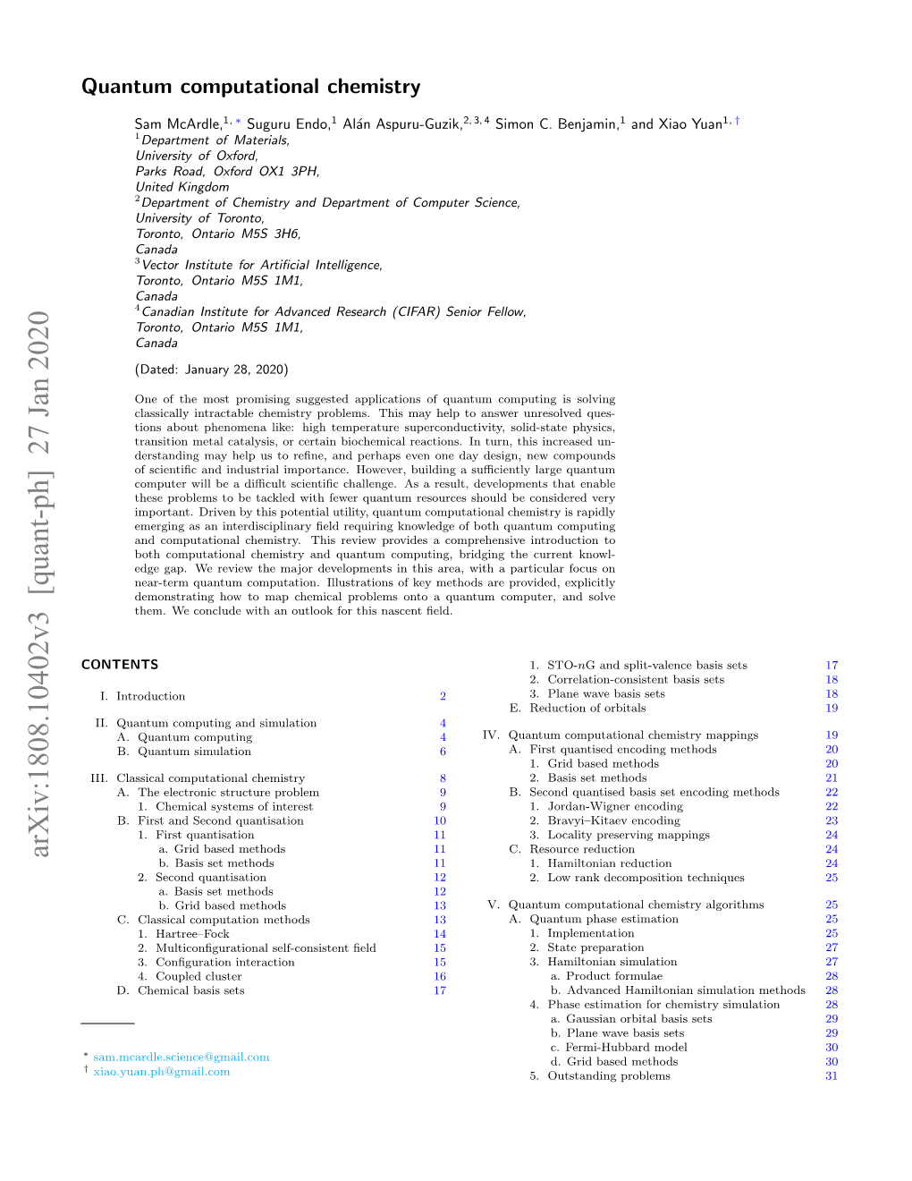 Arxiv:1808.10402V3 [Quant-Ph] 27 Jan 2020 B