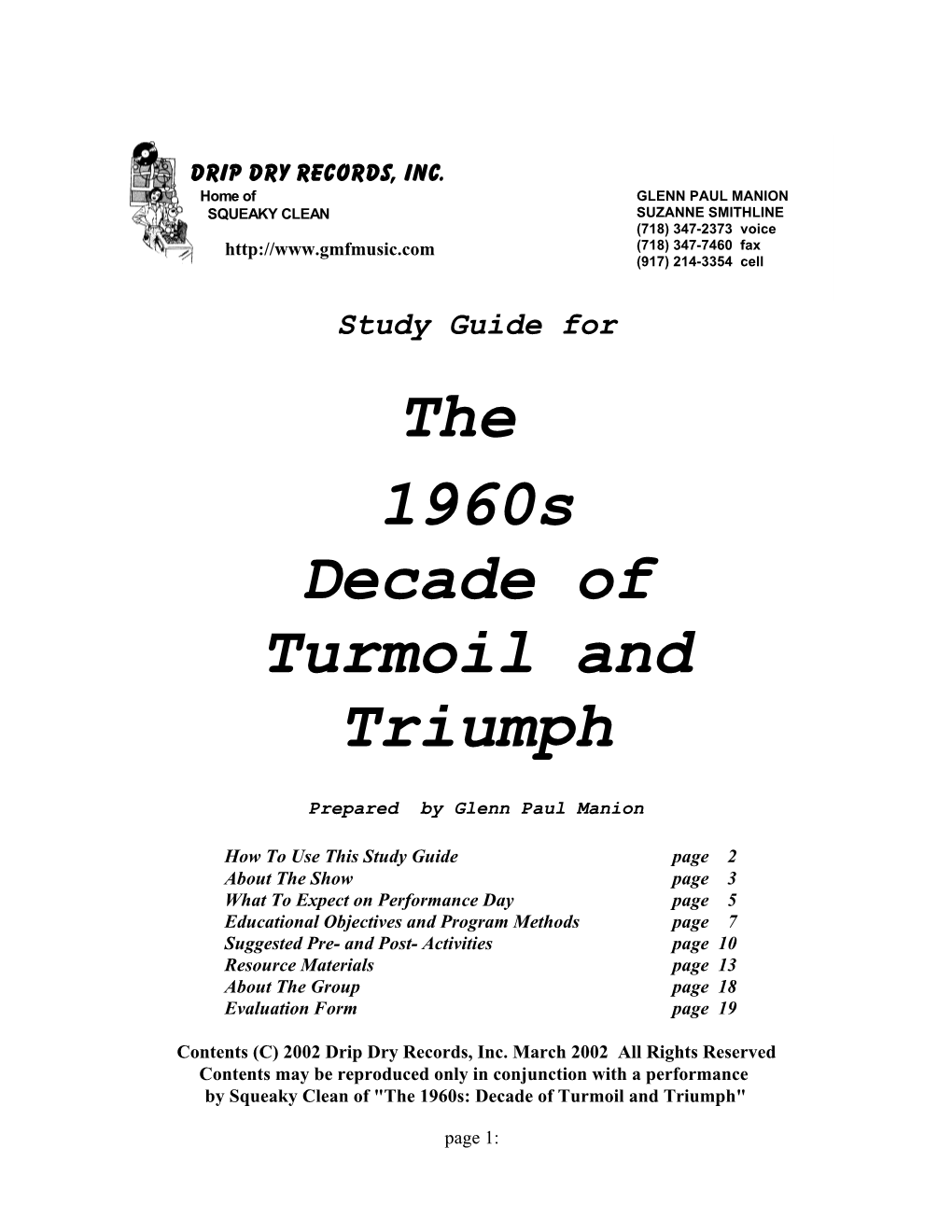 60S TNT Study Guide