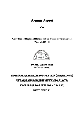 Annual Report On