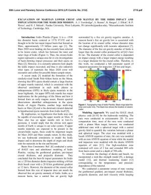 Excavation of Martian Lower Crust and Mantle by the Isidis Impact and Implications for the Mars 2020 Mission