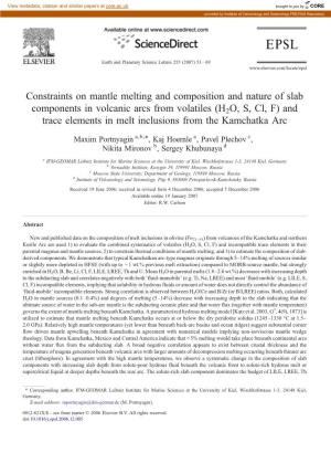 Constraints on Mantle Melting and Composition and Nature Of