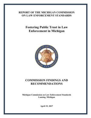 ED 2016-2 Fostering Public Trust in Law Enforcement in Michigan
