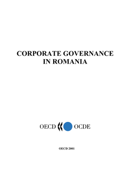 Corporate Governance in Romania