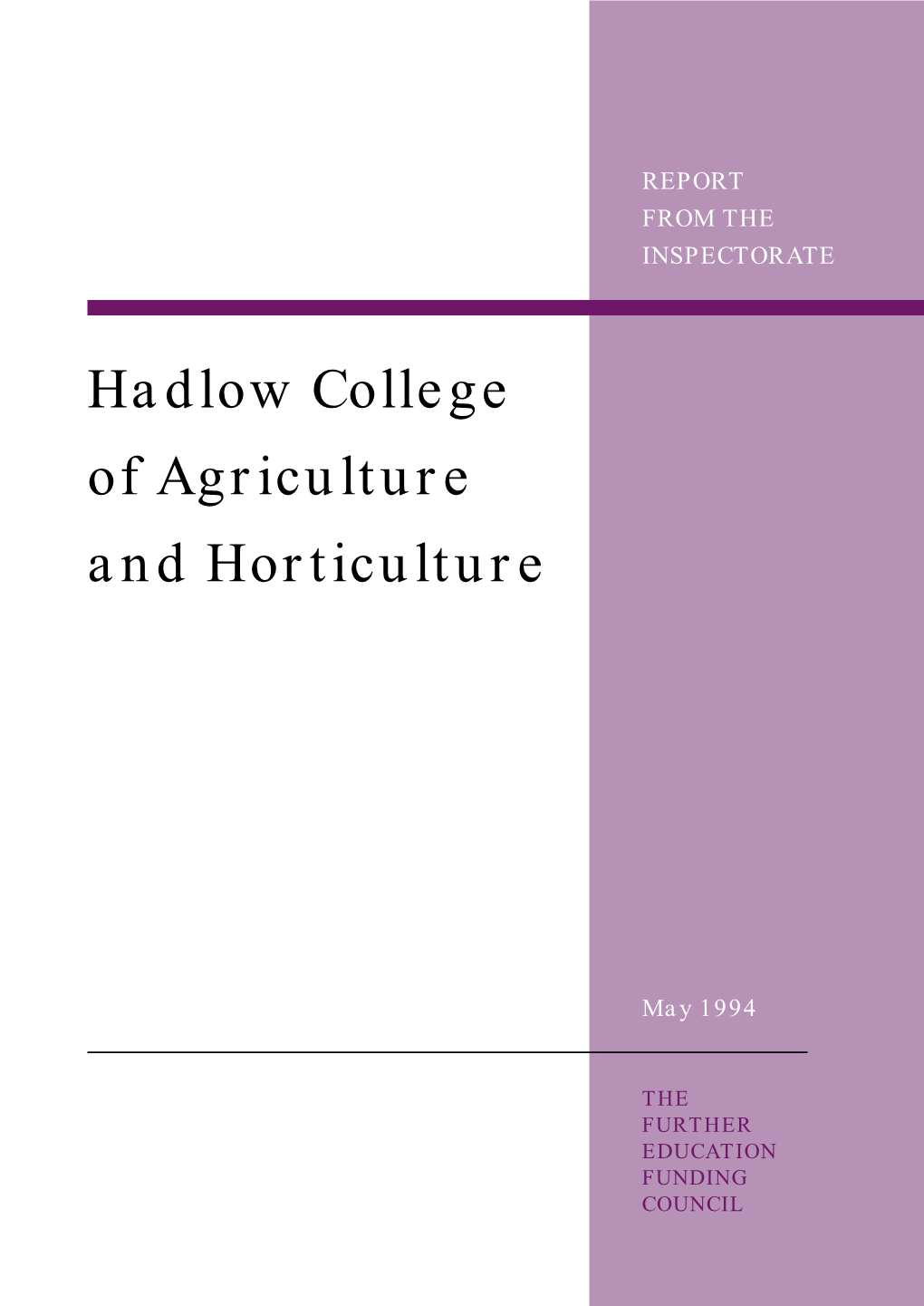 Hadlow College of Agriculture and Horticulture