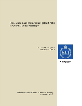 Presentation and Evaluation of Gated-SPECT Myocardial Perfusion Images