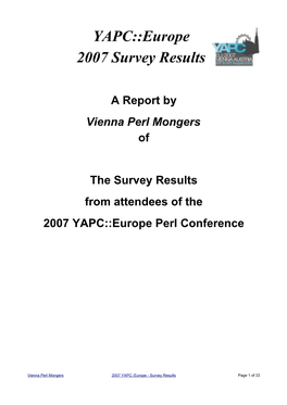 2007 YAPC::Europe Perl Conference