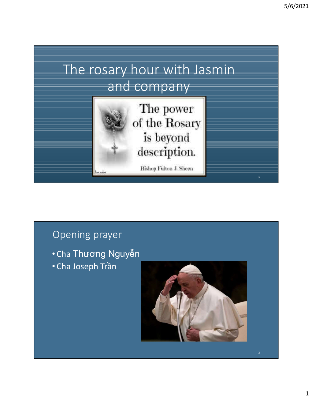 The Rosary Hour with Jasmin and Company