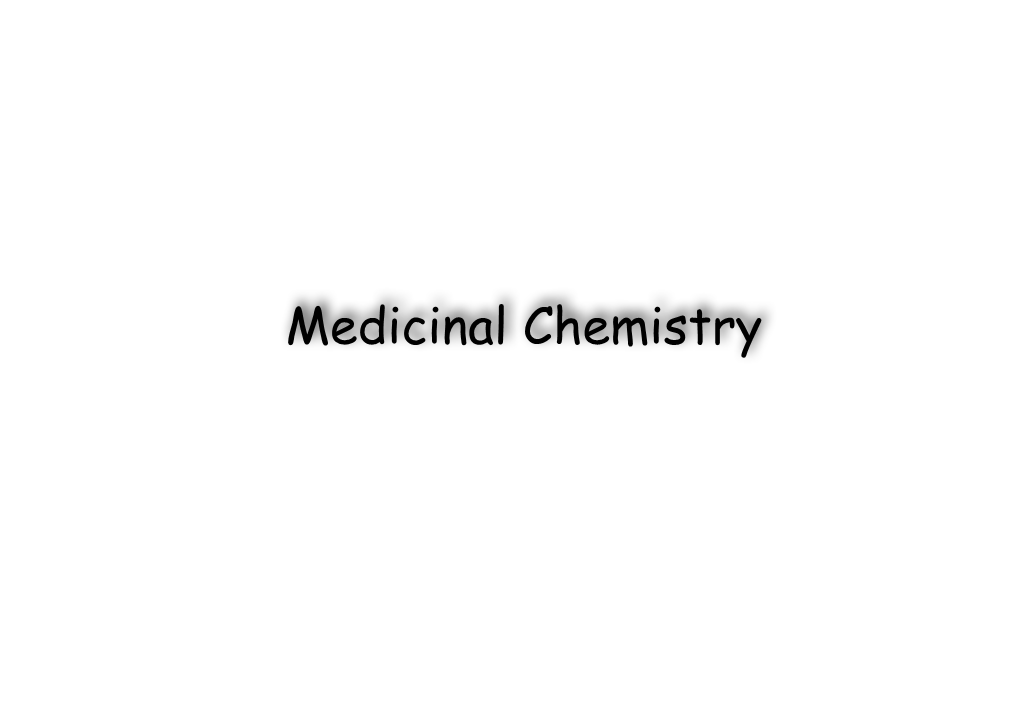 Medicinal Chemistry