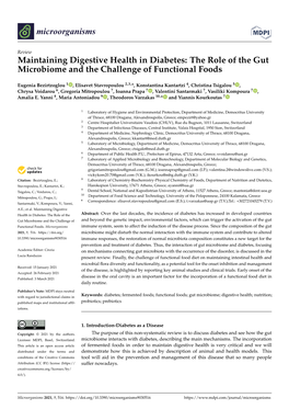 Maintaining Digestive Health in Diabetes: the Role of the Gut Microbiome and the Challenge of Functional Foods