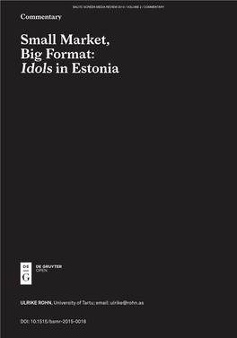 Idols in Estonia