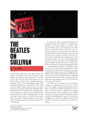 The Beatles on Sullivan by Tim Riley