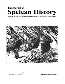 The Journal of Spelean History