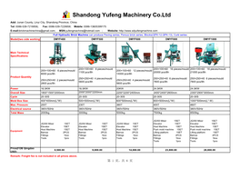 Shandong Yufeng Machinery Co.Ltd