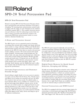SPD-20 Total Percussion Pad