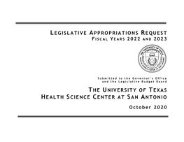 The University of Texas Health Science Center at San Antonio (Agency Code 745)