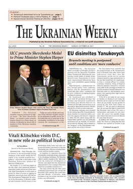 The Ukrainian Weekly 2011, No.43