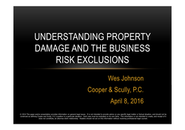 Understanding Property Damage and the Business