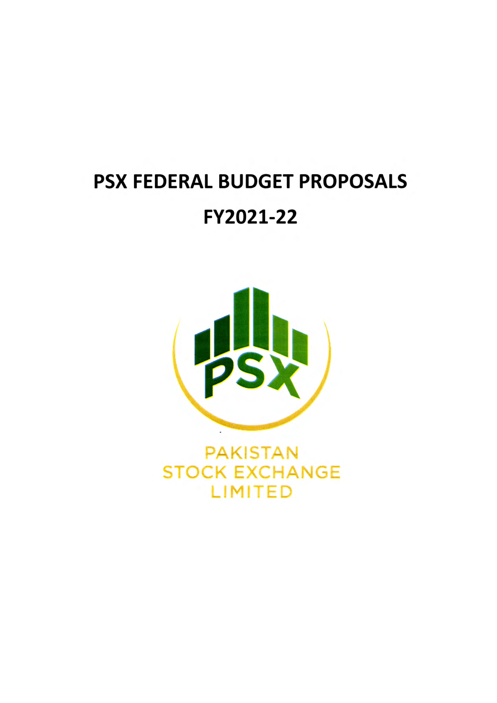 Psx Federal Budget Proposals Fy2021-22 Pakistan