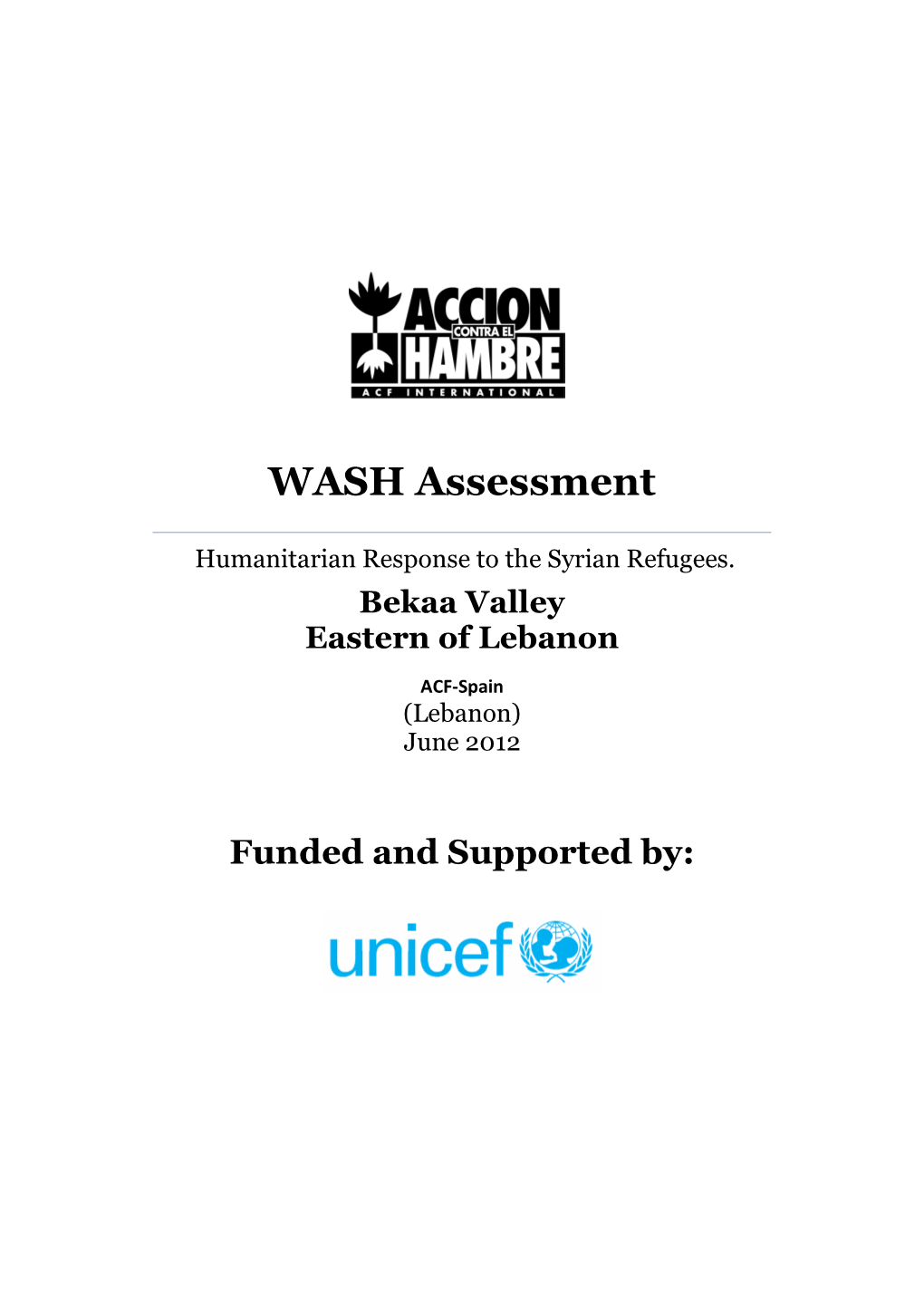 WASH Assessment