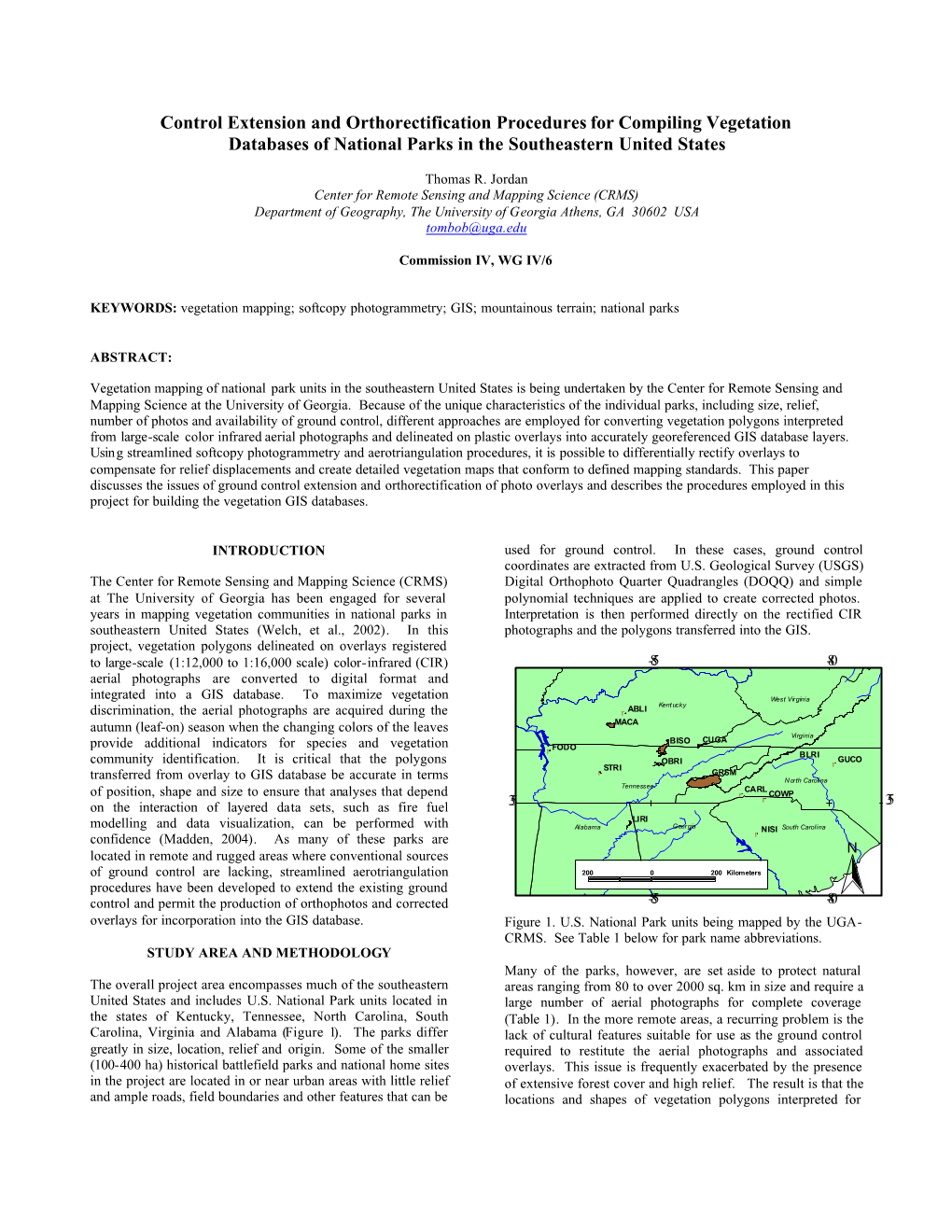 GRSM Vegetation Mapping Final Report