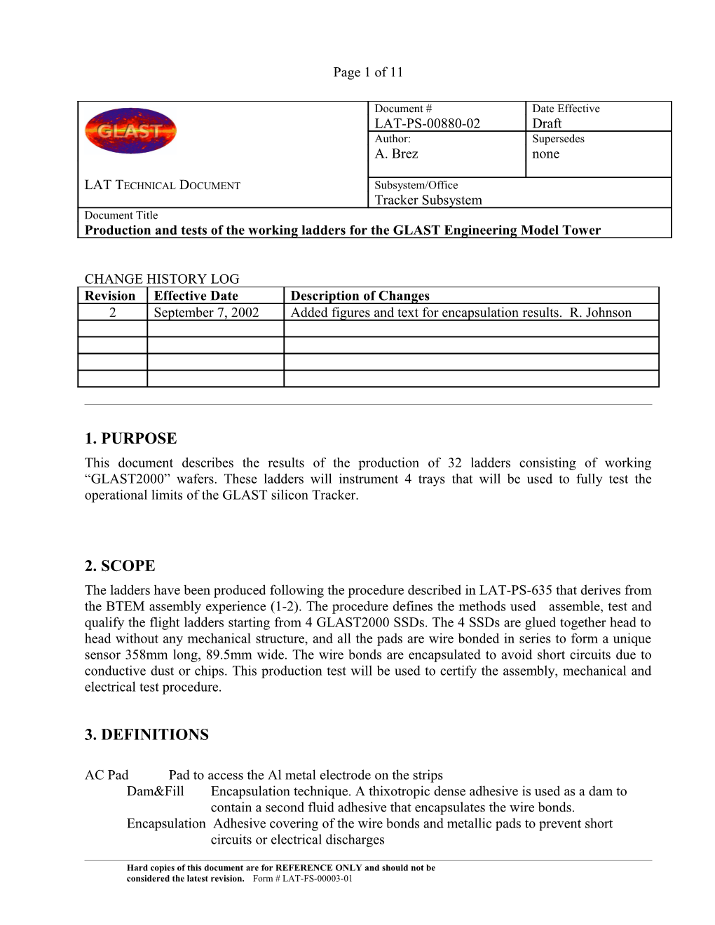 LAT-TD-00880GX-XXXXX-A Production and Test of Working EM Ladders Document Title Page 10 of 109