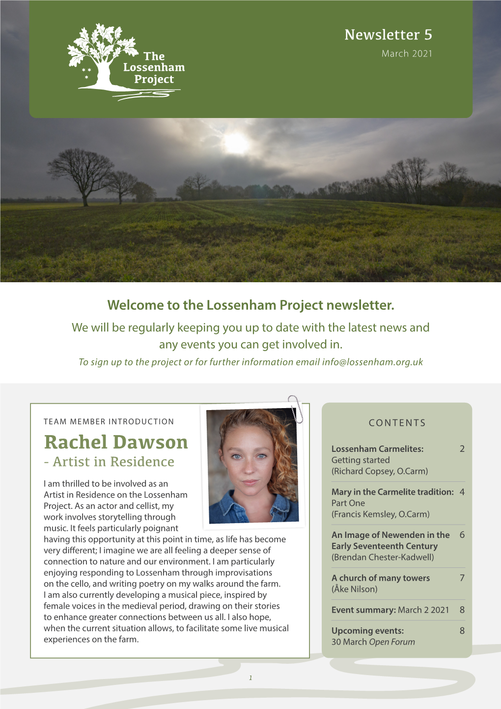 Project Newsletter Issue 5