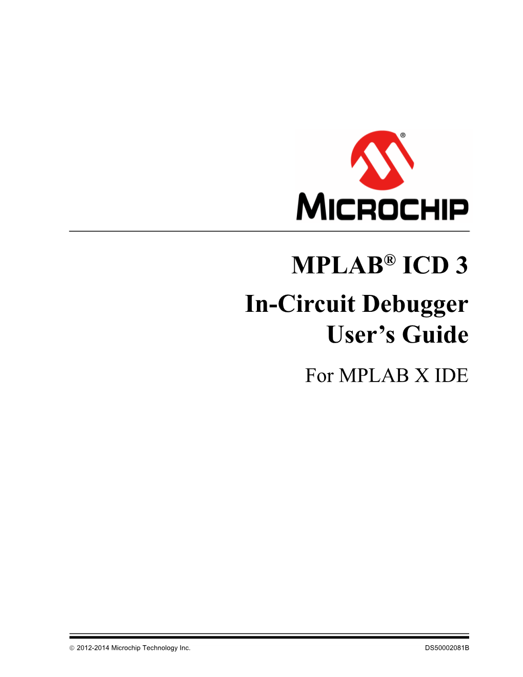 MPLAB ICD 3 User's Guide