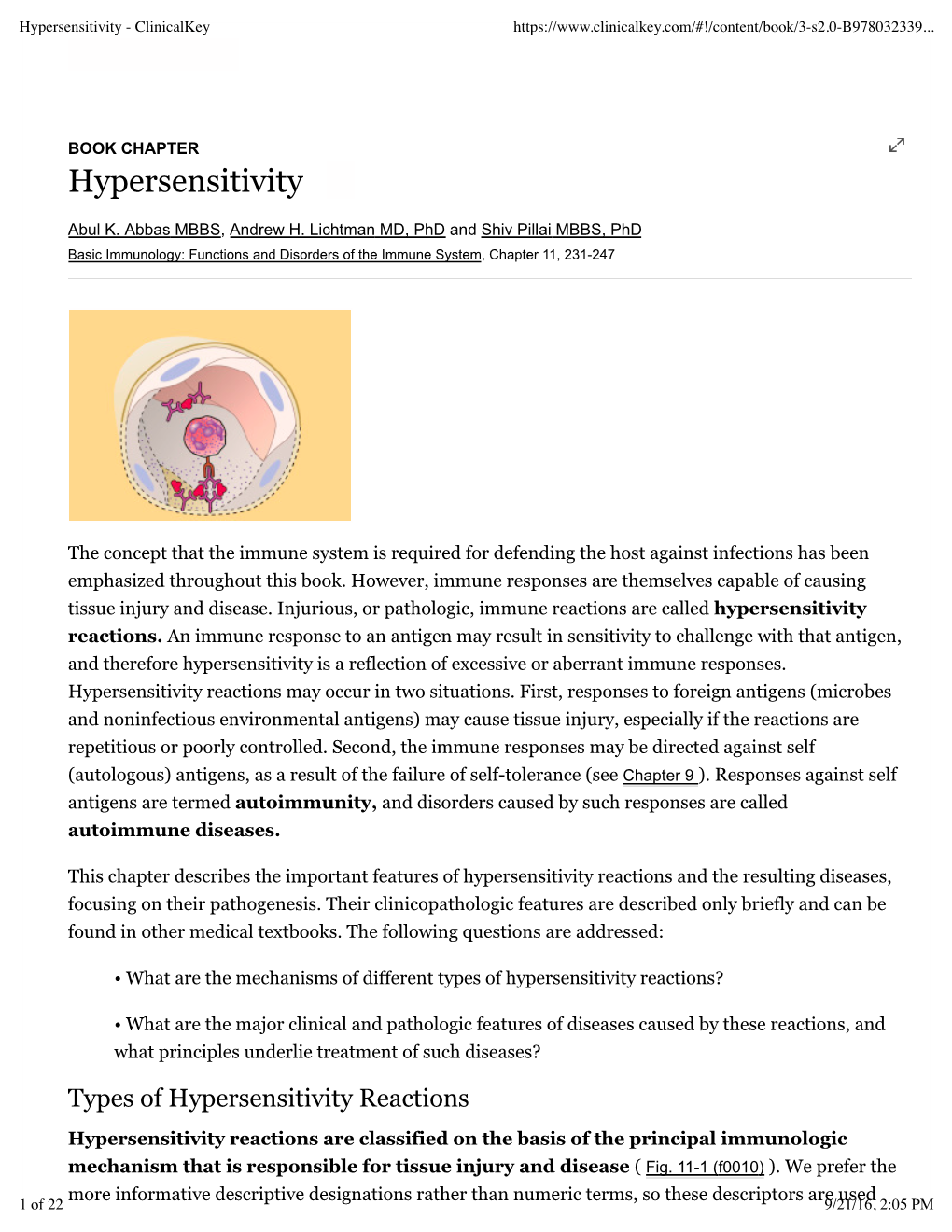 Hypersensitivity - Clinicalkey