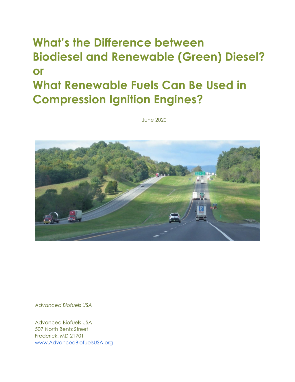 Diesel? Or What Renewable Fuels Can Be Used in Compression Ignition Engines?