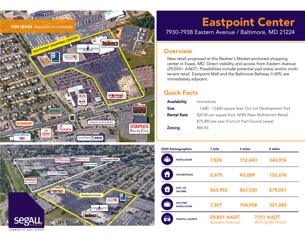 Eastpoint Center 7930-7938 Eastern Avenue / Baltimore, MD 21224